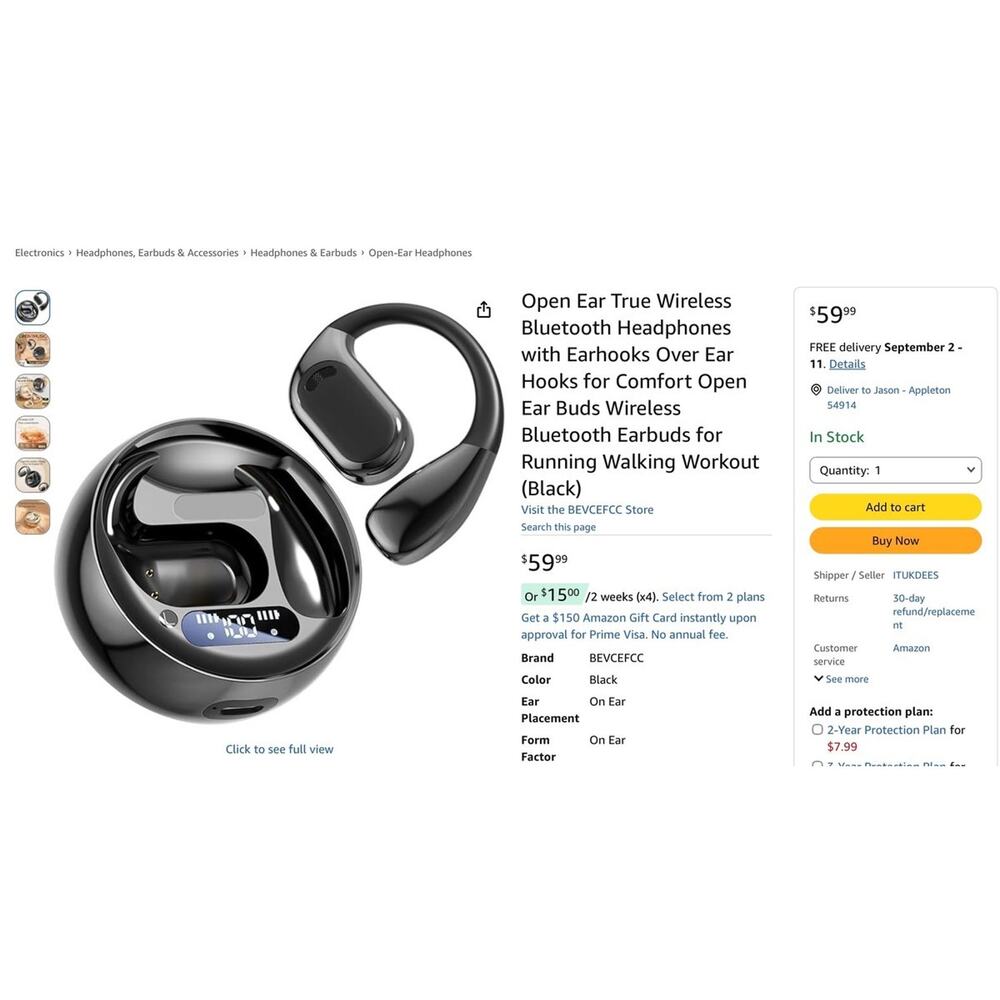 OWS | Headphones | Ows True Wireless Earphones With Led Display Case ...
